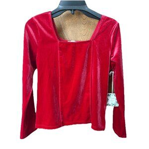 Chelsea & Violet Girls Velvet Top Size 14 Large Holiday Christmas Gift Princess
